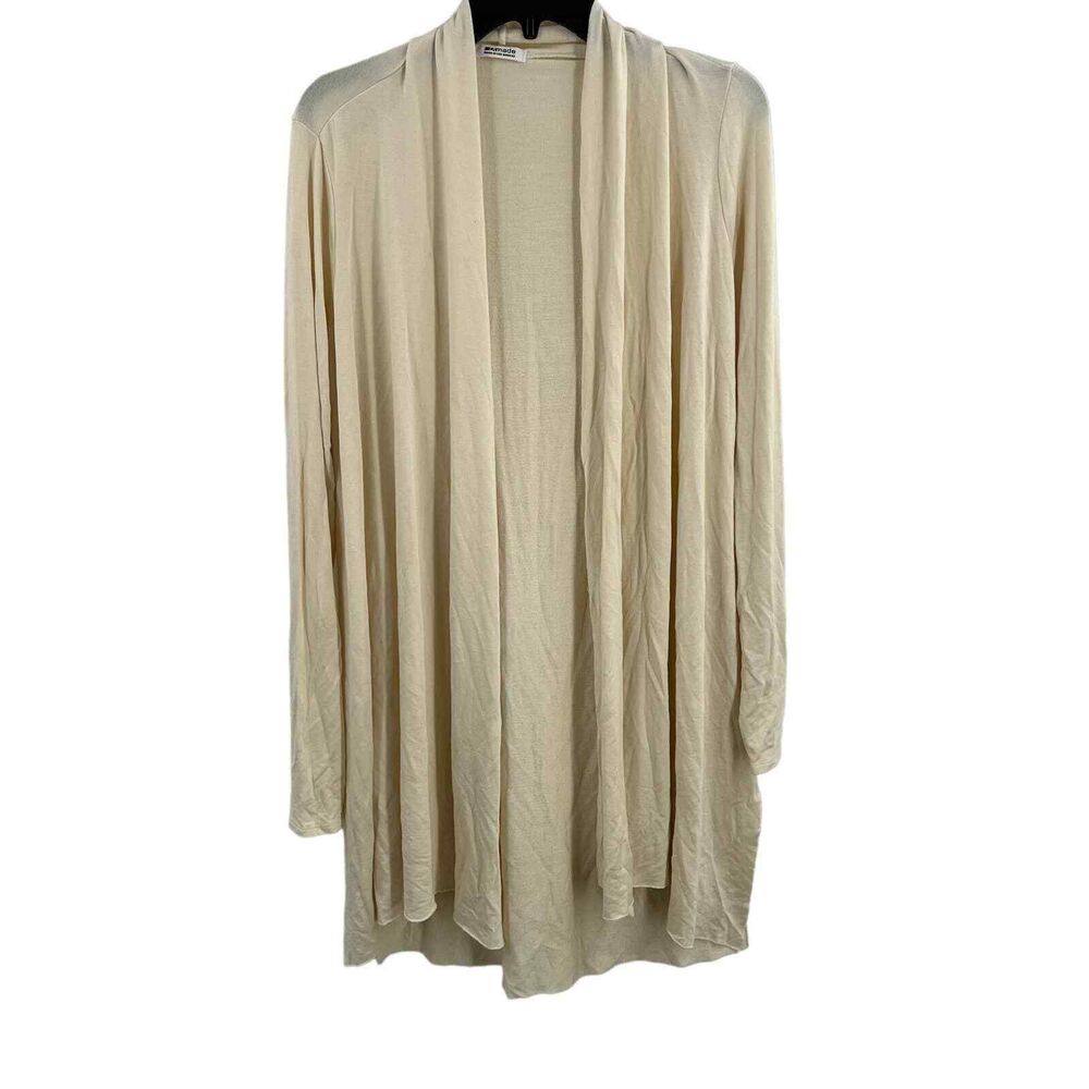 LAMade Cream Open Front Cardigan Size Small New